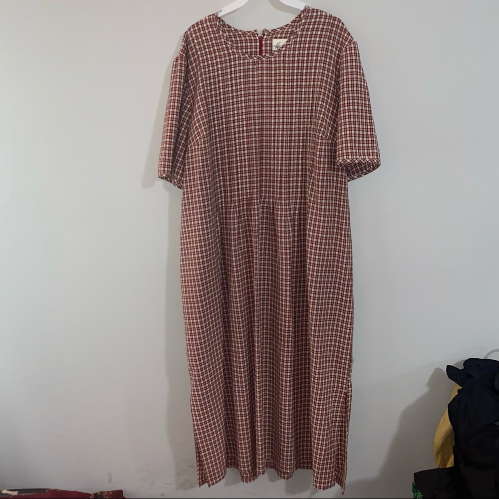 Plaid Red Dress